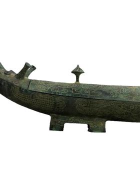 仿古青铜器龙形觥博物馆收藏