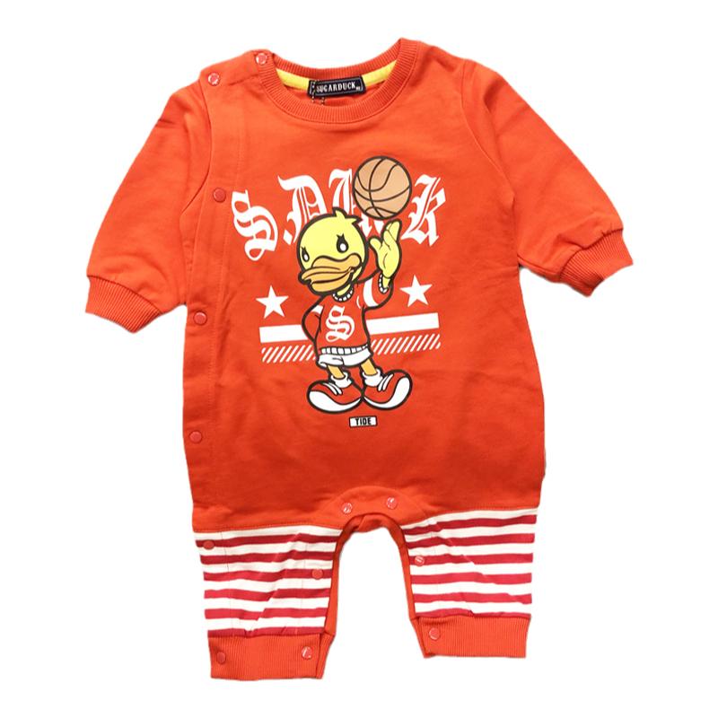甜心鸭子满月宝宝连体衣外出爬服