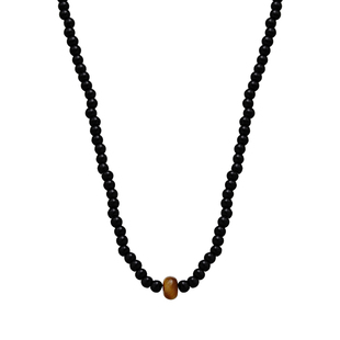 刊赛黑色算盘珠圆珠子串珠项链时尚个性小众高级感锁骨链百搭配饰