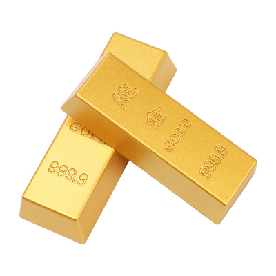实心合金仿真金条创意金砖小摆件桌面装饰礼物开业礼品聚宝盆配件