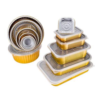 金色锡纸盒长方形铝箔