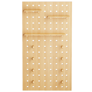 雪具滑雪板收纳架墙上实木洞洞板收纳置物架家用运动设备摆放架子