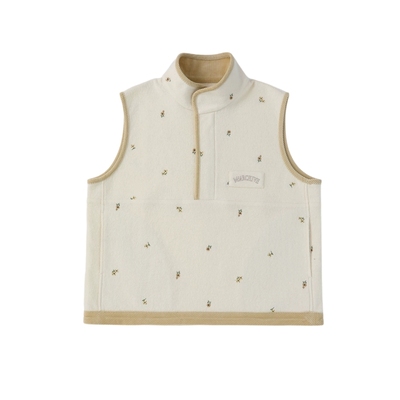 MARCHEN落雪刺绣马甲2025秋冬