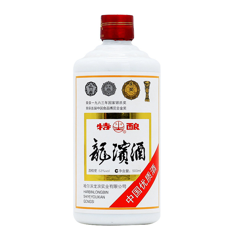 龙滨特酿 年份款 白酒 酱香型53度 500ml 纯粮食酿造东北特产白酒