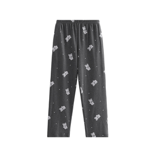 芬腾女士睡裤春秋季新款纯棉长裤可爱宽松休闲女款全棉家居裤单裤