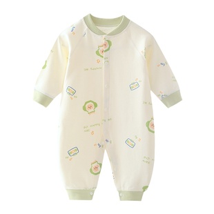 婴儿衣服春秋纯棉宝宝连体衣打底新生婴幼儿哈衣秋冬季长袖小爬服