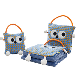 网红手提抱枕毯子两用