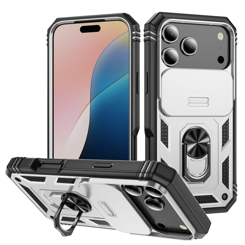 适用于iPhone 17Promax手机壳苹果17Pro/17/Air防摔16/15/14/13/12/11指环支架XR
