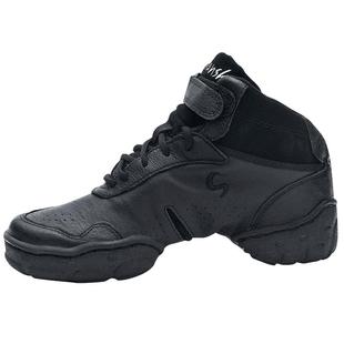 Sansha 法国三沙现代舞鞋女爵士软底皮面加绒运动舞蹈鞋广场舞鞋