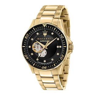 玛莎拉蒂男士手表全自动机械表简约时尚新款大表盘防水腕表正品