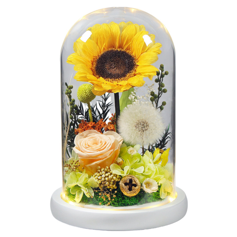 教师节向日葵永生花摆件礼物