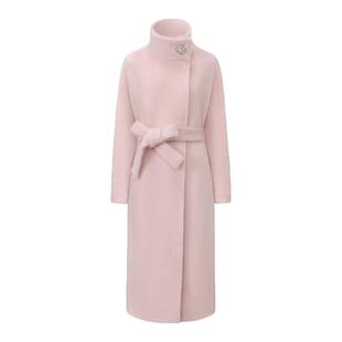 【方圆徐如蓝同款】Nana Jacqueline 25秋冬新款立领钻扣纯色大衣