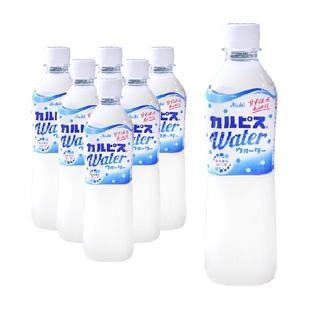 日本进口朝日CALPIS可尔必思乳酸菌风味饮料500ml*6瓶益生菌整箱