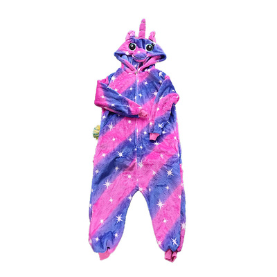 连体睡衣独角兽彩虹马动物鸡狗