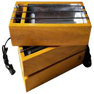 现货实木家用烤糍粑神器电烤糍粑炉烤年糕炉烤火炉取暖器可调大小