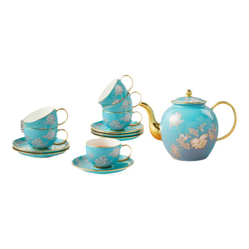 永丰源水墨牡丹14头茶具