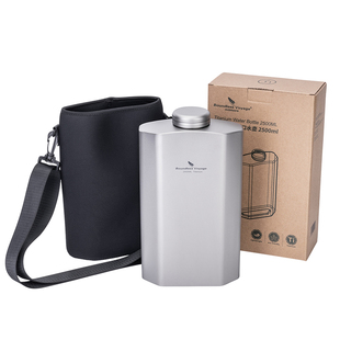 纯钛户外水壶大容量露营徒步钛水瓶单层冷水壶男士酒壶2025新款轻