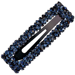 韩国边夹进口奥登水钻刘海夹顶夹简约长方形发夹夹碎头发夹子头饰