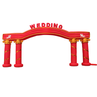 新款婚庆拱门10/12米欧式婚礼门气模结婚充气拱门开业彩虹门道具