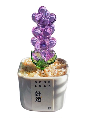 好运琉璃！打工人正能量摆件~