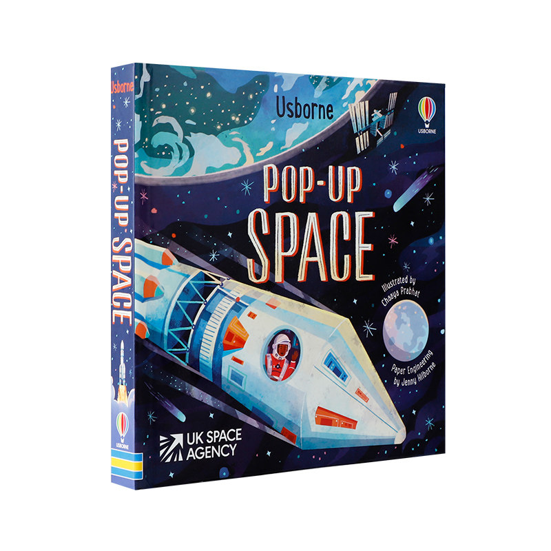 英文原版尤斯伯恩科普读物：太空立体书Usborne Pop-Up Space幼儿智力开发空间想象趣味绘本 亲子共读英语启蒙绘本纸板翻翻书