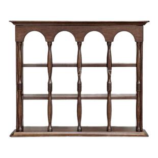 法式实木杯架台面置物架香水架中古茶杯架咖啡杯子收纳壁挂展示架