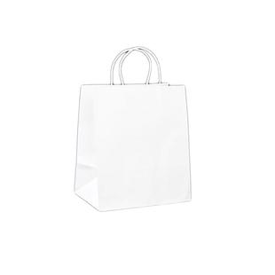 白色奶茶杯袋定制饮料打包单双杯托手提纸袋咖啡杯袋子外卖包装袋