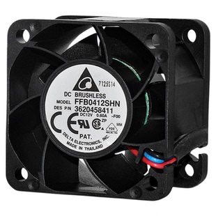 FFB0412SHN台达12V0.6A暴力4028机箱电源测速报警滚珠散热风扇4CM