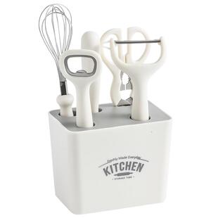 网红厨房小工具套装水果刀果蔬刨开瓶器组合带收纳架辅食带收纳