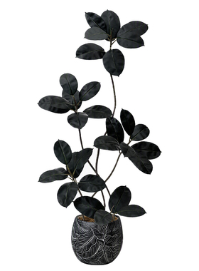 黑金刚仿真绿植高级感客厅装饰落地摆件室内大型盆栽假树仿生植物