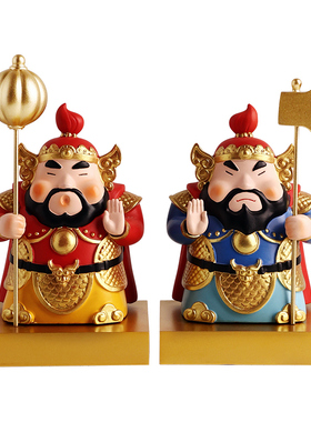 【创意新款】贝汉美门神玄关摆件