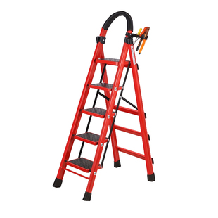 梯子家庭专用折叠人字梯踏步台阶凳子两用伸缩爬梯加厚合金多功能