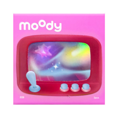 【u先试用】MOODY时光机日抛2片装彩色隐形近视眼镜美瞳大小直径