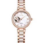 飞亚达倾城系列手表女陶瓷镂空机械表女表送女友