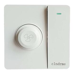 暗装86型双控一开调速开关220v大功率家用风扇吊扇无极调速器面板