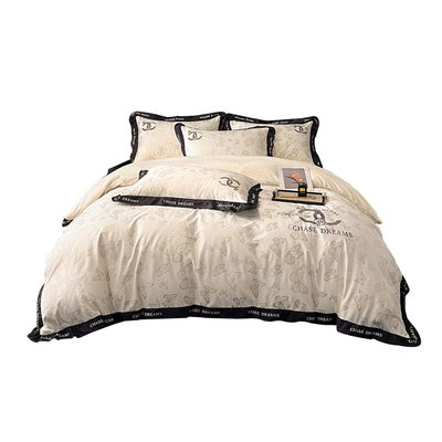 南通家纺冬季轻奢A类母婴级牛奶绒四件套双面加厚宝宝绒床上用品4