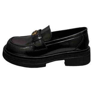 悦薇高品质女鞋简约秀气小皮鞋爆款软底英伦乐福鞋一脚蹬懒人单鞋