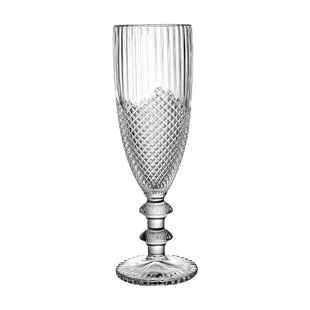 高档复古刻花香槟杯家用水晶玻璃高脚杯红酒杯轻奢微醺葡萄酒杯子