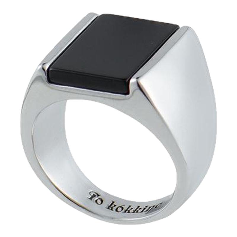 tokokkino黑玛瑙戒指小众首饰