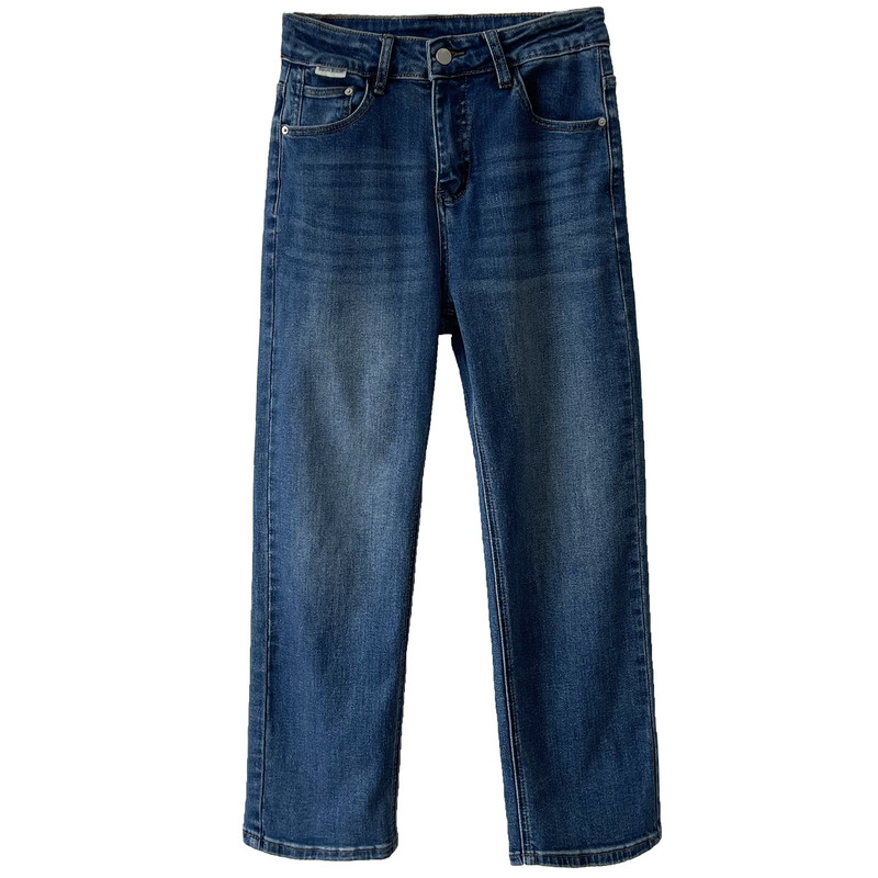 显瘦神裤！超显瘦高腰法棍裤直筒牛仔裤女春季2026新款裤子烟管裤