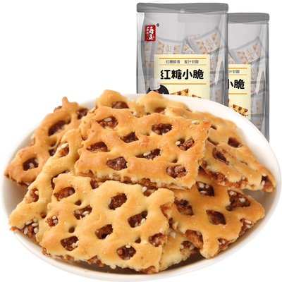 山西红糖小脆108g芝麻味休闲饼干