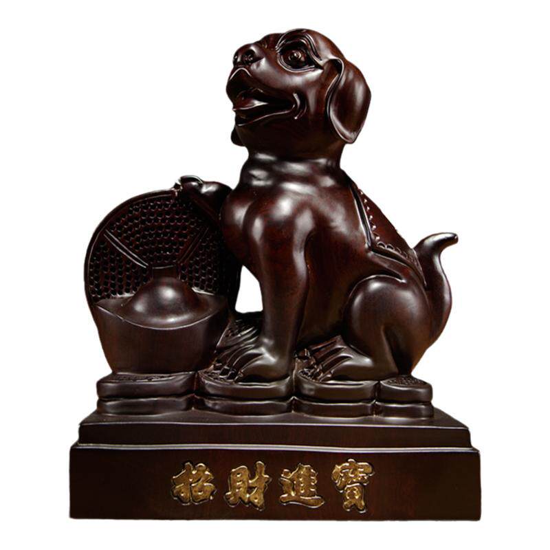 雕刻动物红木家居客厅生日工艺品