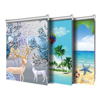 2025新款卫生间窗帘卷遮光免打孔