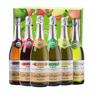 法国沃迪安无醇原瓶进口葡萄汁无酒精0度脱醇起泡葡萄酒送2香槟杯