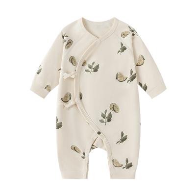 babylove新生儿哈衣纯棉春秋