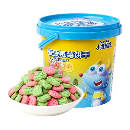 小鹿蓝蓝菠菠草莓饼干卡通饼干蔬