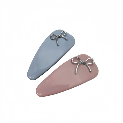 韩系甜美可爱皮质蝴蝶结发夹