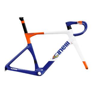 CINELLI西耐力Pressure[暮色橙]全碳超轻破风竞速比赛车架骑行