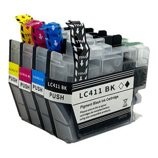 适用兄弟brother LC411墨盒DCP-J928N J526N J914N J1800N J926N  MFC-J904N J739DN J939DN/DWN打印机墨盒