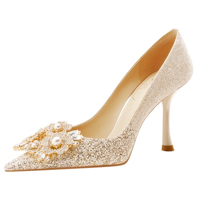 秀禾婚纱两穿婚鞋女新娘鞋